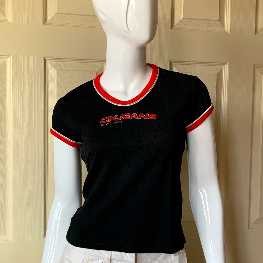Calvin Klein Jeans Logo V Neck Tee